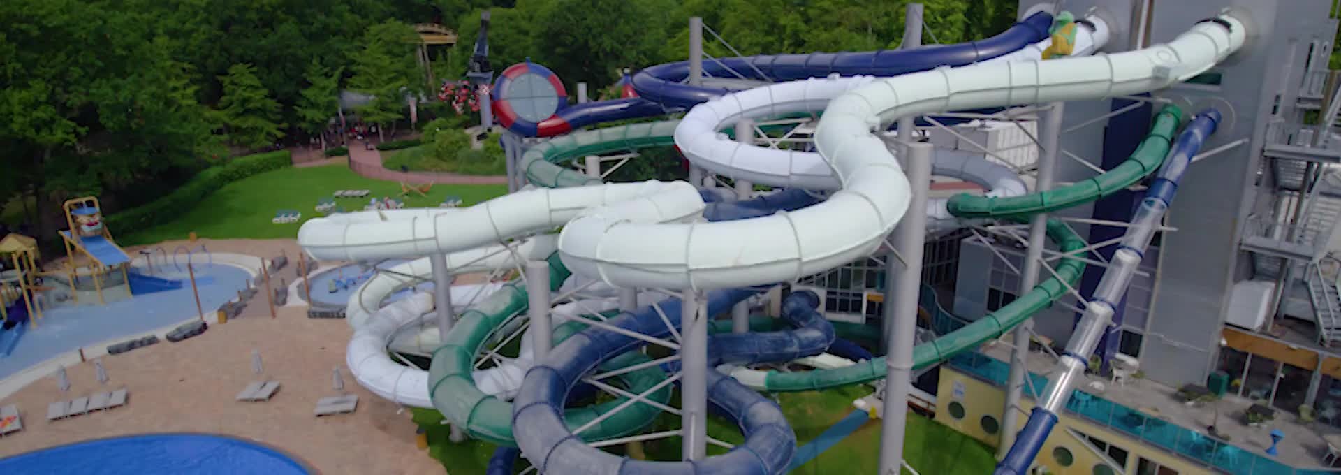 Water Park Tiki Pool - Endless aquatic fun at Duinrell in Holland 